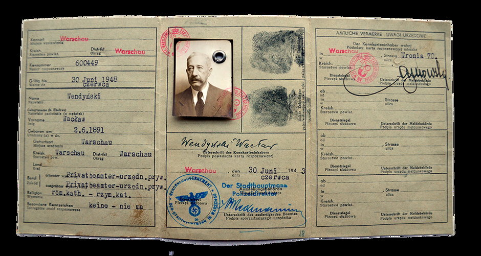 Fałszywy dokument tożsamości (kenkarta) Leona Feinera
