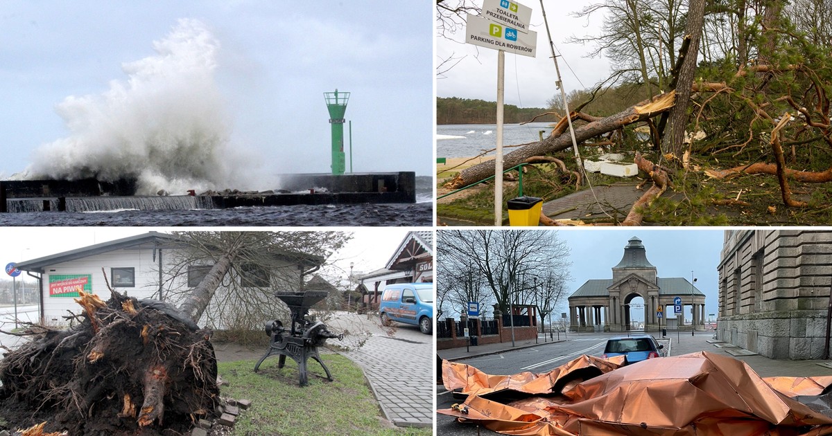 Wiatr w Polsce. Orkan Eunice. Są zniszczenia i ofiary śmiertelne wichur