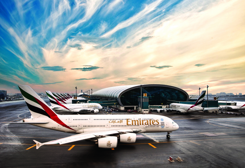 Airbus A380 w barwach Emirates