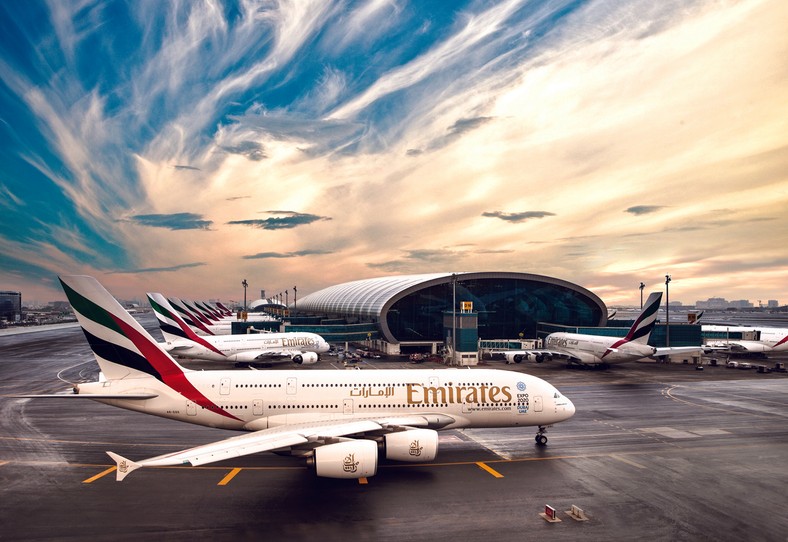 Airbus A380 w barwach Emirates