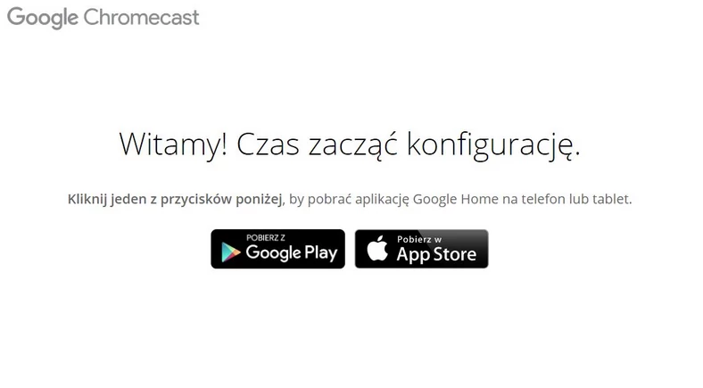 Komputerową aplikację do współpracy z Chromecastem ściągamy ze strony chromecast.com/setup