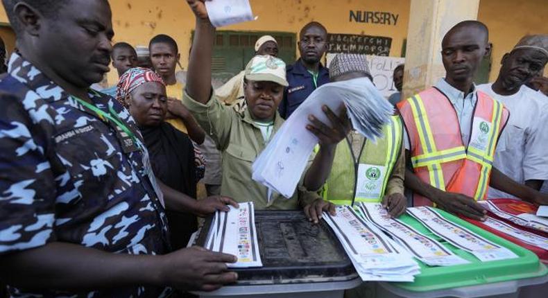 Bureau de vote au Nigeria
