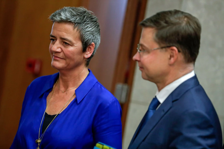 Margret Vestager i Vladis Dombrovskis