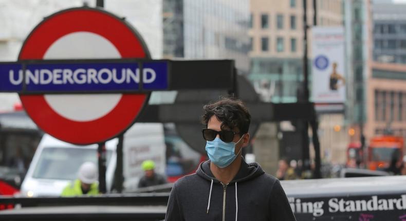 coronavirus mask london