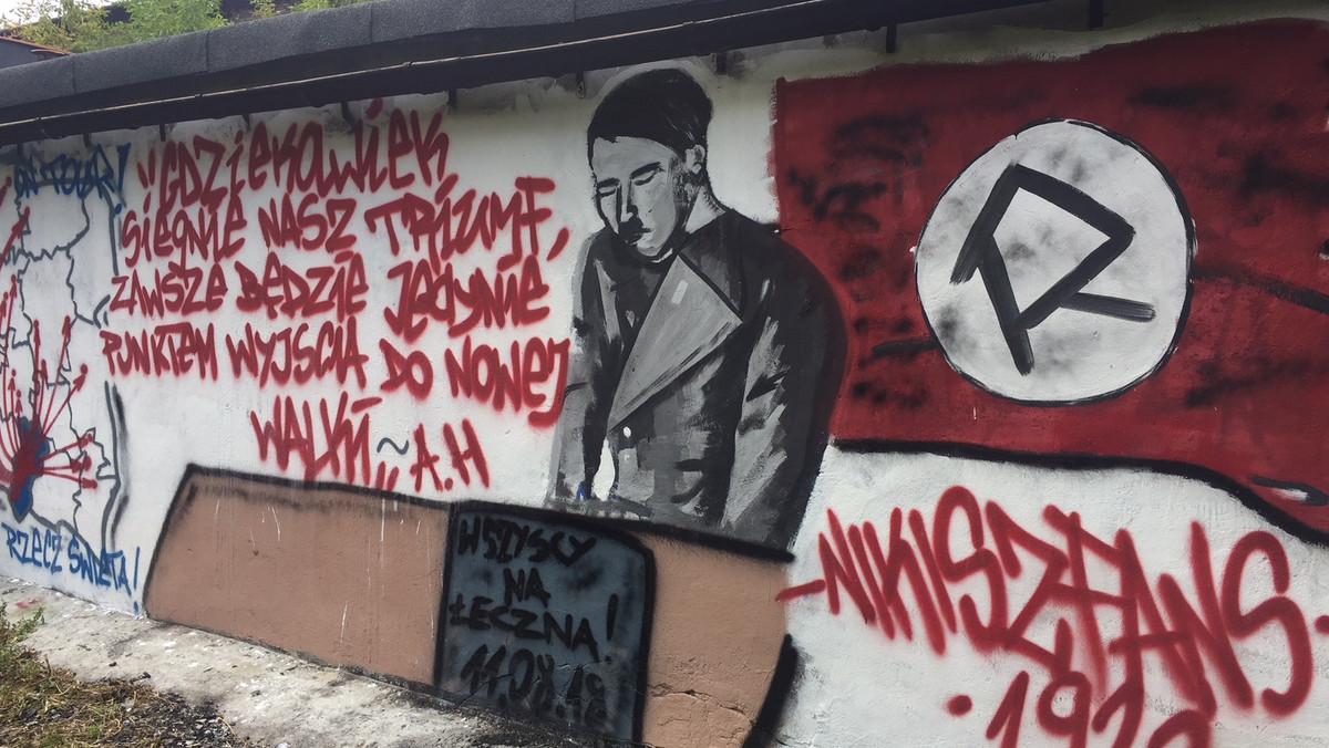 Katowice: skandaliczny mural z Hitlerem