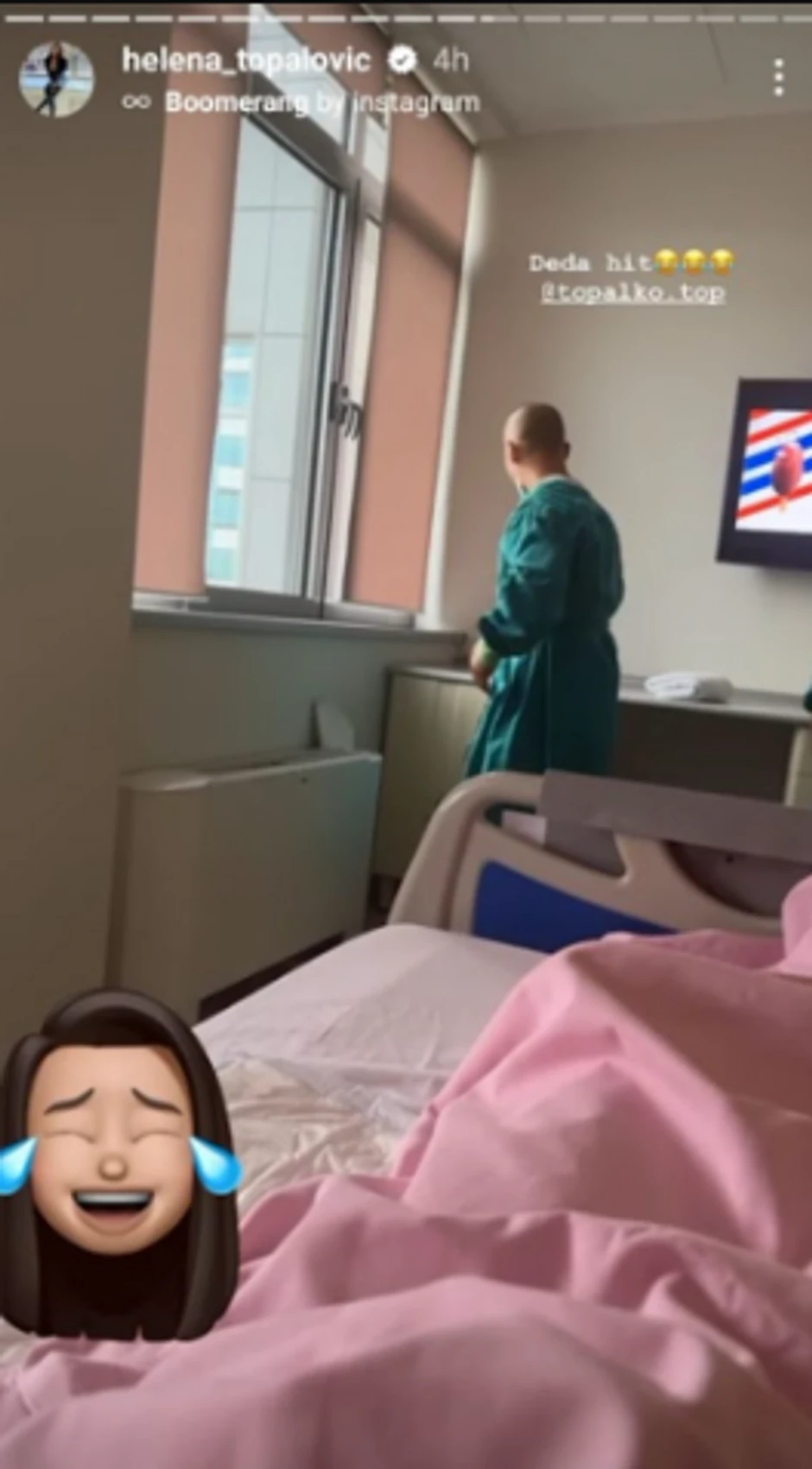 Topalko sa Helenom u porodilištu