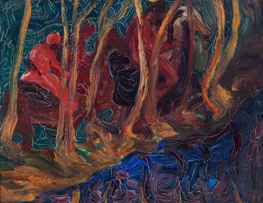 Crveni јahaci (jahaci u Bulonjskoj sumi), oko 1910 Muzej savremene umetnosti, Beograd