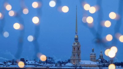 New Year's illuminations in St. Petersburg. Image used for illustration only.Artem Priakhin/SOPA Images/LightRocket via Getty Images