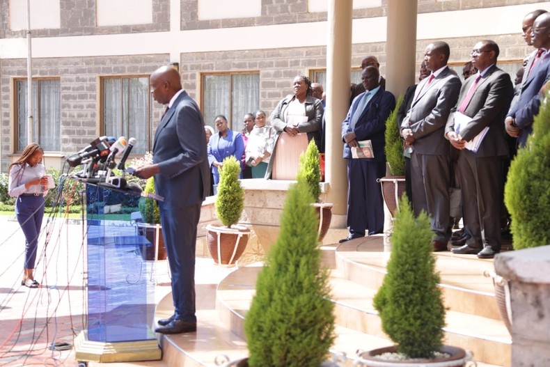 Education CS Ezekiel Machogu releases Form One placement results for 2022 KCPE Candidates