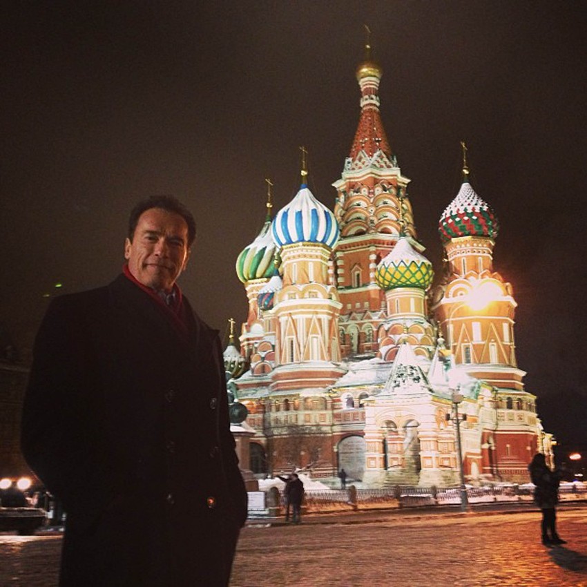 Švarceneger u Moskvi 2013.