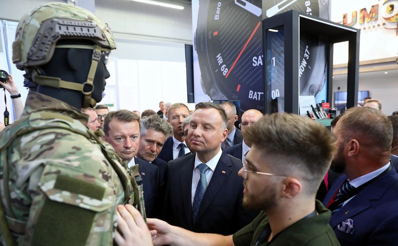 prezydent na targach w Kielcach