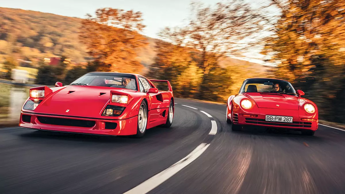 Ferrari F40 kontra Porsche 959 S - pojedynek tylko z pozoru