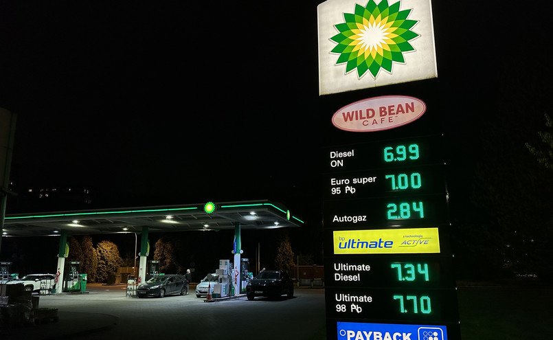 Ceny paliw na stacji BP