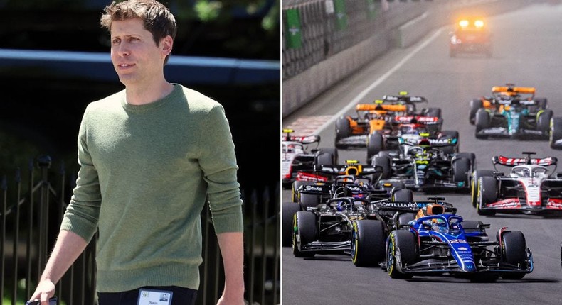 According to a report by the Wall Street Journal, published on Tuesday, OpenAI's former CEO Sam Altman was in Las Vegas for the F1 race when he was fired.Kevin Dietsch via Getty Images; Robert Szaniszlo/NurPhoto via Getty Images