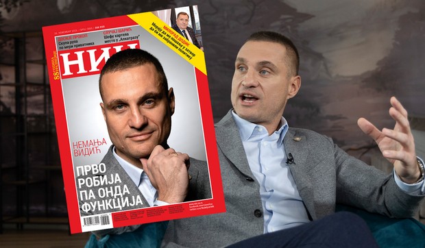 Nemanja Vidić i naslovna strana novog broja NIN-a