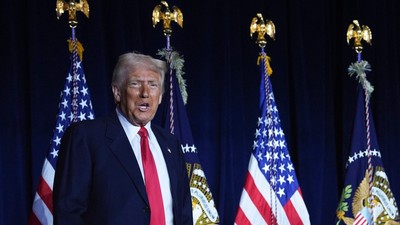 President Donald Trump attends the National Prayer Breakfast in Washington.Evan Vucci/AP