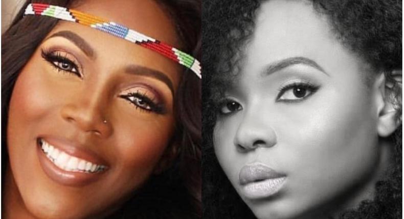 Check out the moment Tiwa Savage brings Yemi Alade out. (Jaguda)