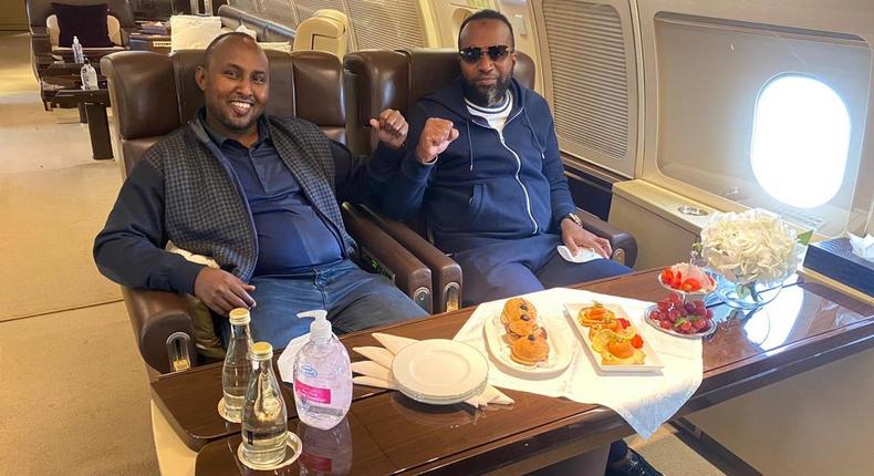 Flying in style: Governor Ali Hassan Joho & Junet Mohamed use private jet to visit Raila in Dubai