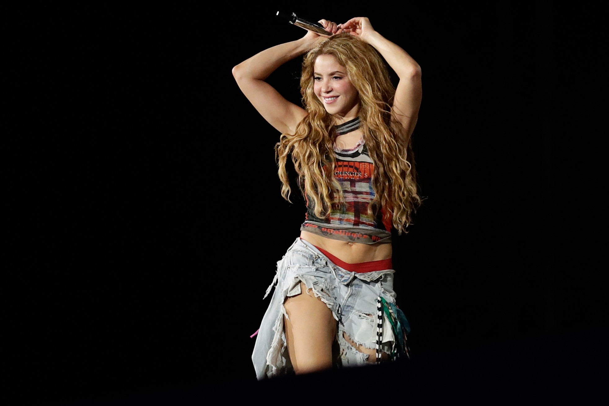 Shakira vystúpila na pláži Copacabana v brazílskom Riu de Janeiro.