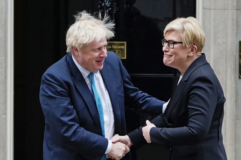 Ingrida Šimonite sa Borisom Džonsonom