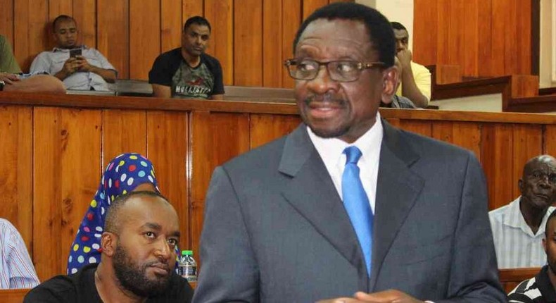 Senator James Orengo during a past presentation in court