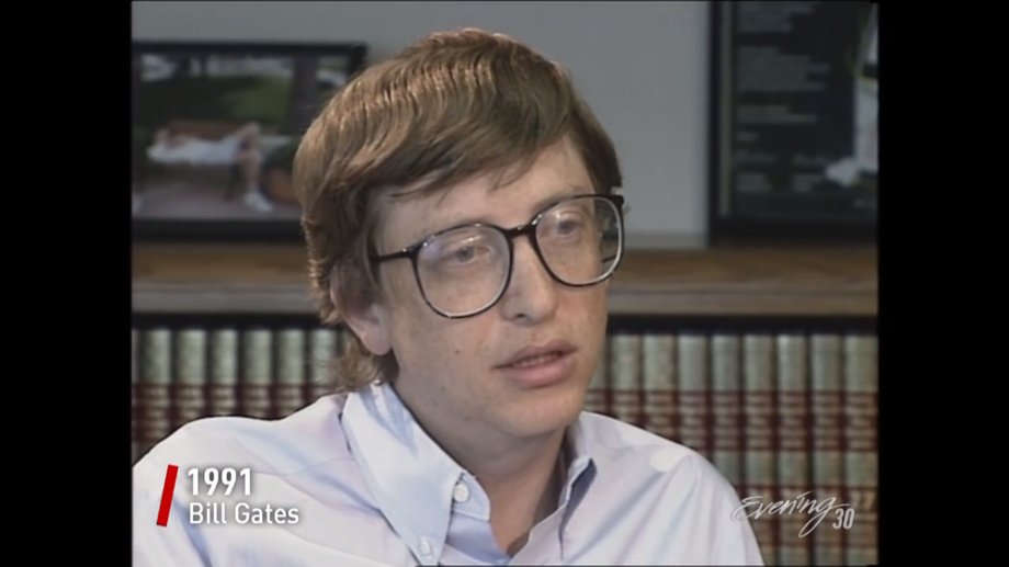 Bill Gates w wieku 36 lat