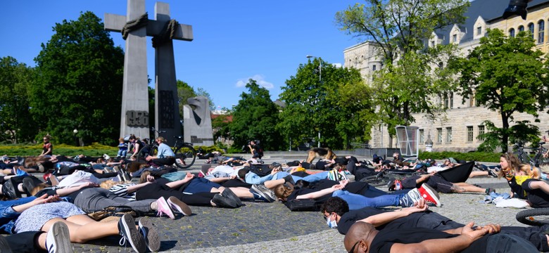 "Black Lives Matter" w Poznaniu. Marsz pamięci George'a Floyda