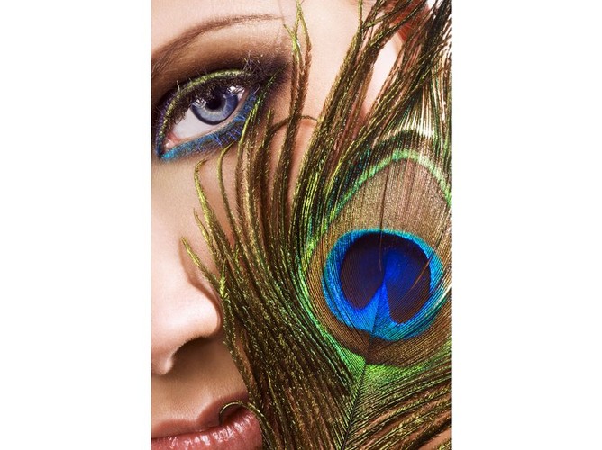 Makijaż „pawie oko”