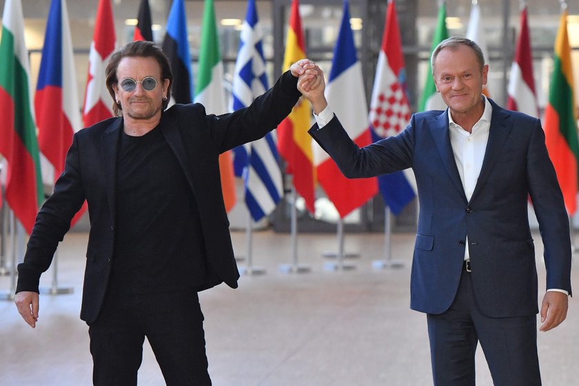 Bono i Donald Tusk