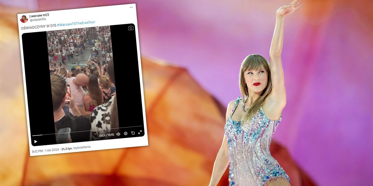 Romantyczne chwile. Zaręczyny na koncercie Taylor Swift