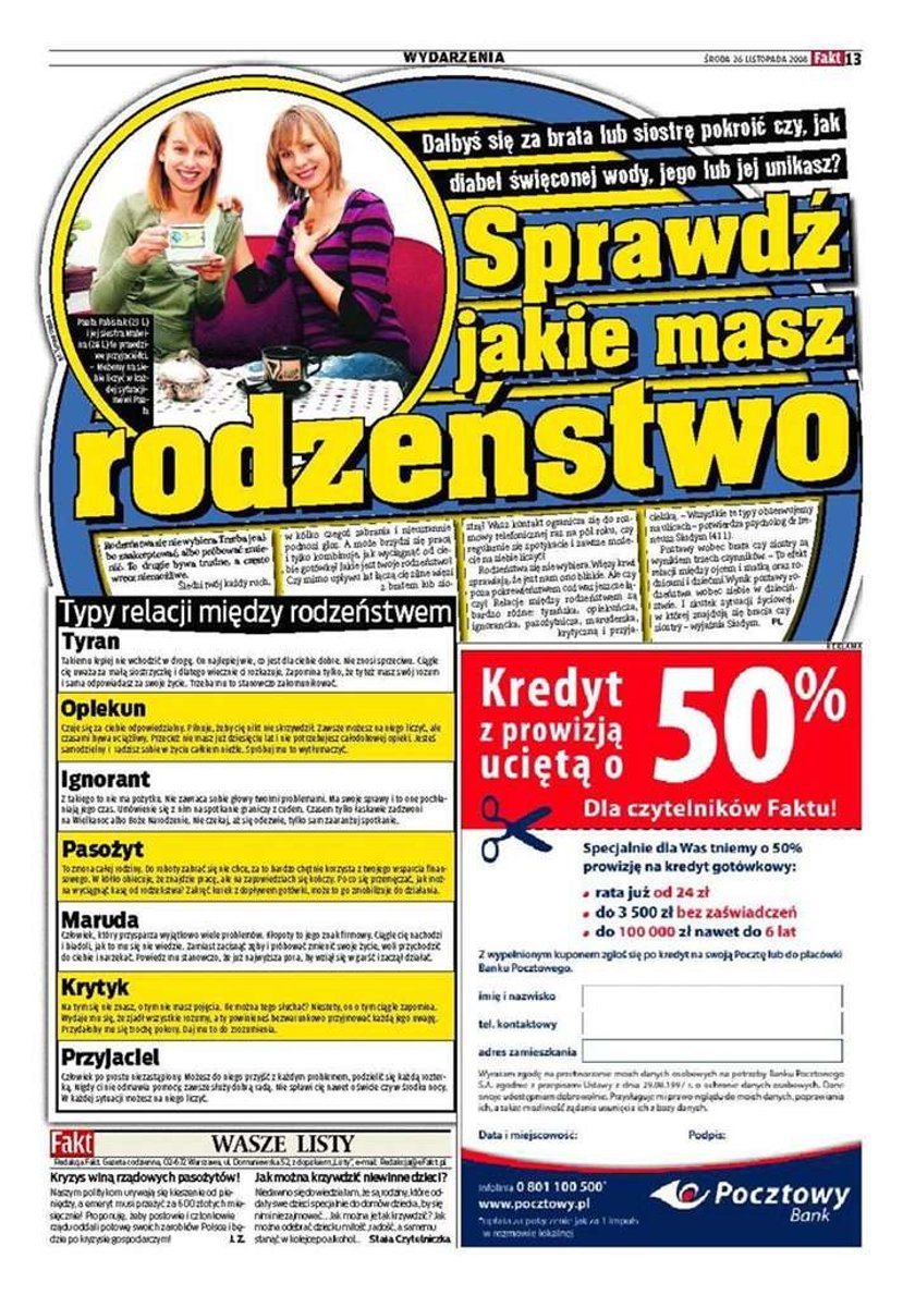 Sprawdź jakie masz rodzeństwo