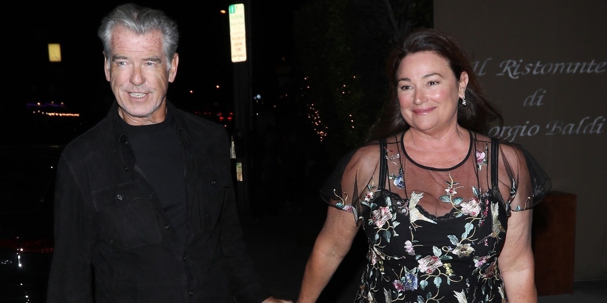 Pierce Brosnan z żoną Keely Shaye Smith.