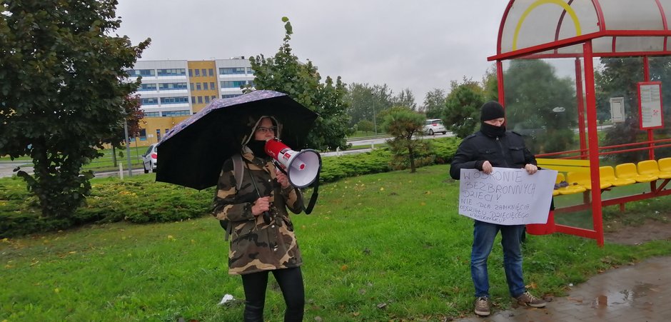 Protest w obronie oddziału dziecięcego w Radomsku