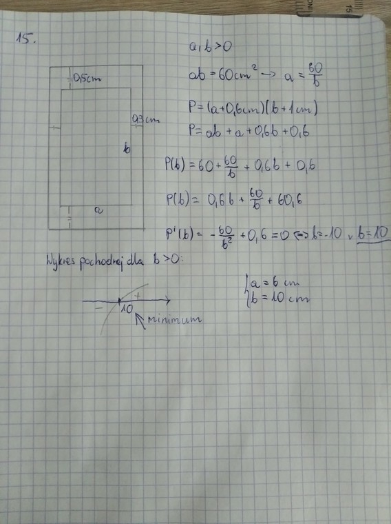 Zadanie 15. z matematyki rozszerzonej