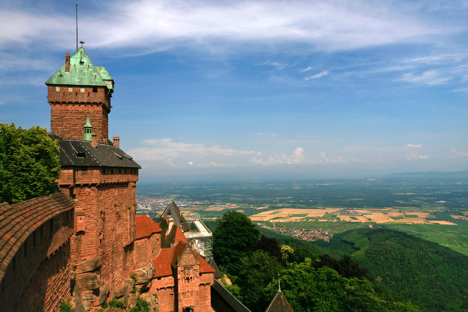 Alzacja, zamek Haut-Koenigsbourg