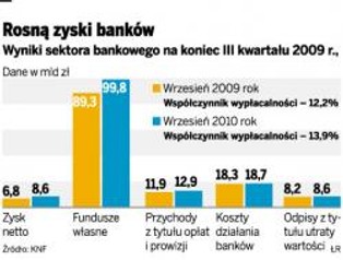 W ciągu trzech kwartałów polskie banki zarobiły 8,6 mld zł