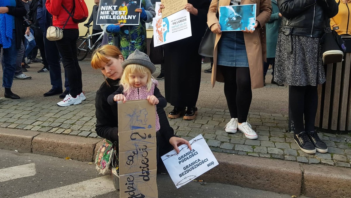 Gdańsk. Protest "Stan wyjątkowo nieludzki"