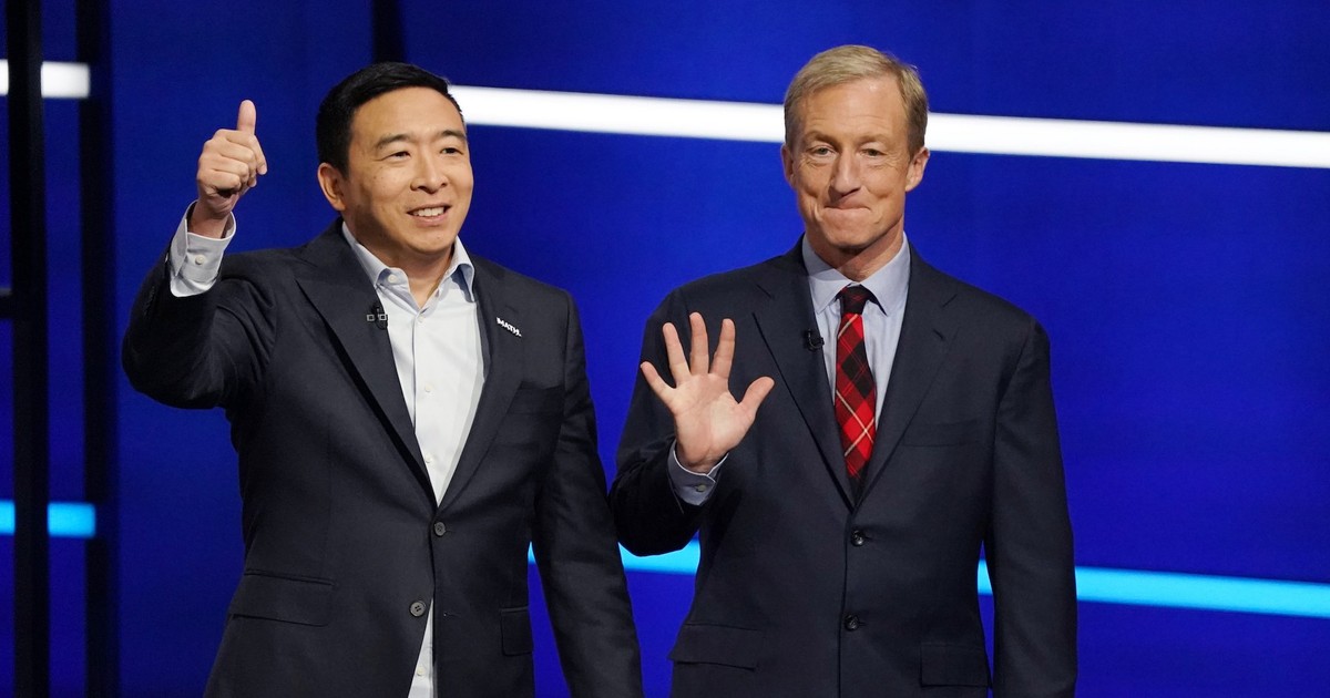 Presidential contender Andrew Yang has had considerably low speaking ...