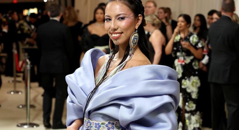 Quannah Chasinghorse attends the 2024 Met Gala.Marleen Moise/Getty Images