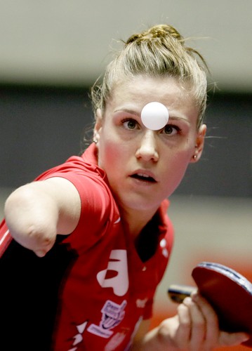 Natalia Partyka i jej koleżanki grają na mistrzostwach świata