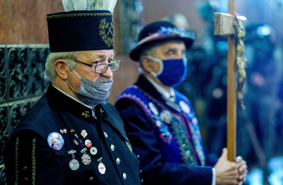 Uczestnicy modlitwy w Piekarach Śląskich