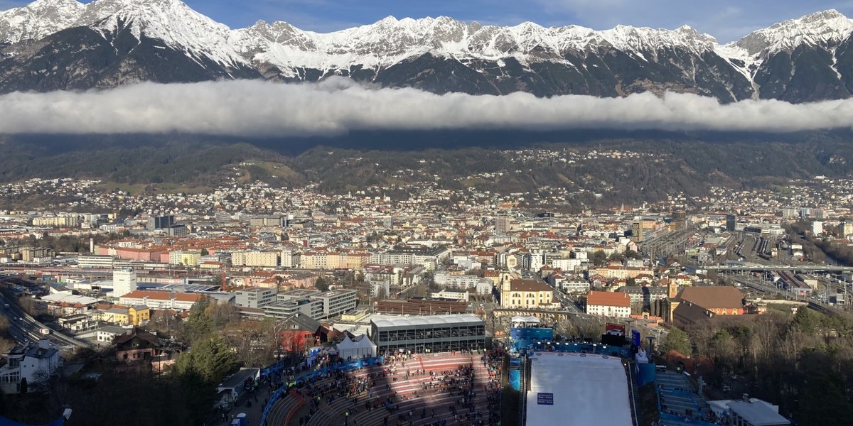 Rajska pogoda nad Bergisel. 