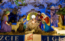 Fragment szopki bożonarodzeniowej w Bazylice Franciszkanów w Katowicach