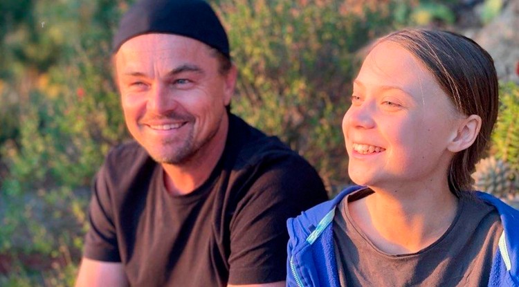 Leonardo DiCaprio és Greta Thunberg