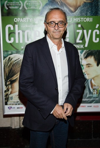 Michał Ogórek na premierze 'Chce się żyć'