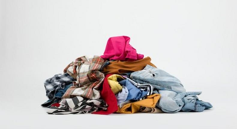 A heap of dirty clothes