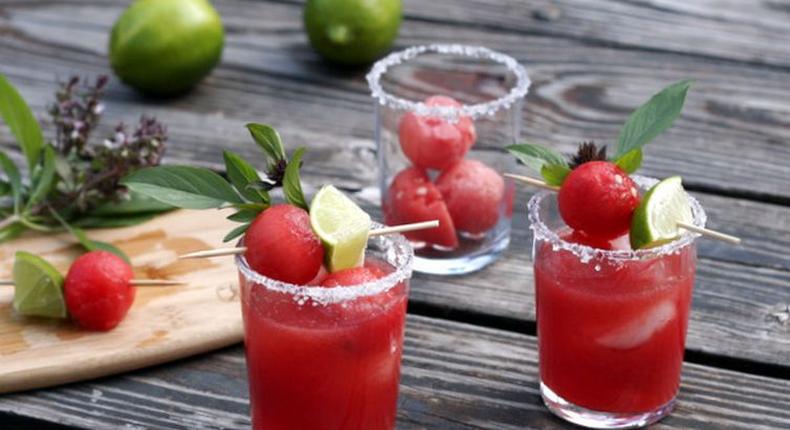 thai basil watermelon magarita