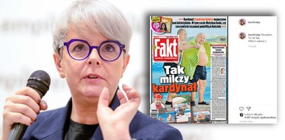 Karolina Korwin Piotrowska pokazała okładkę Faktu z kard. Dziwiszem. Komentarz był krótki, ale wymowny