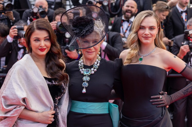 Kara Delevinj, Helen Miren i Ajšvarija Raj