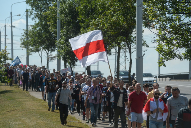 Strajk robotników w Mińsku